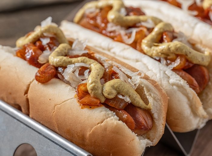 White hotdogs