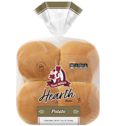 AM Hearth Potato Hamburger Buns