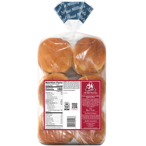 AM Bakehouse Brioche Hamburger Buns 12ct Bottom