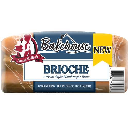 AM Bakehouse Brioche Hamburger Buns 12ct Gusset