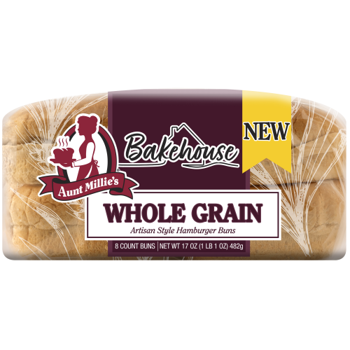AM Bakehouse WG Hamburger Buns Gusset
