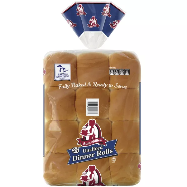 AM Dinner Rolls Unsliced 24ct