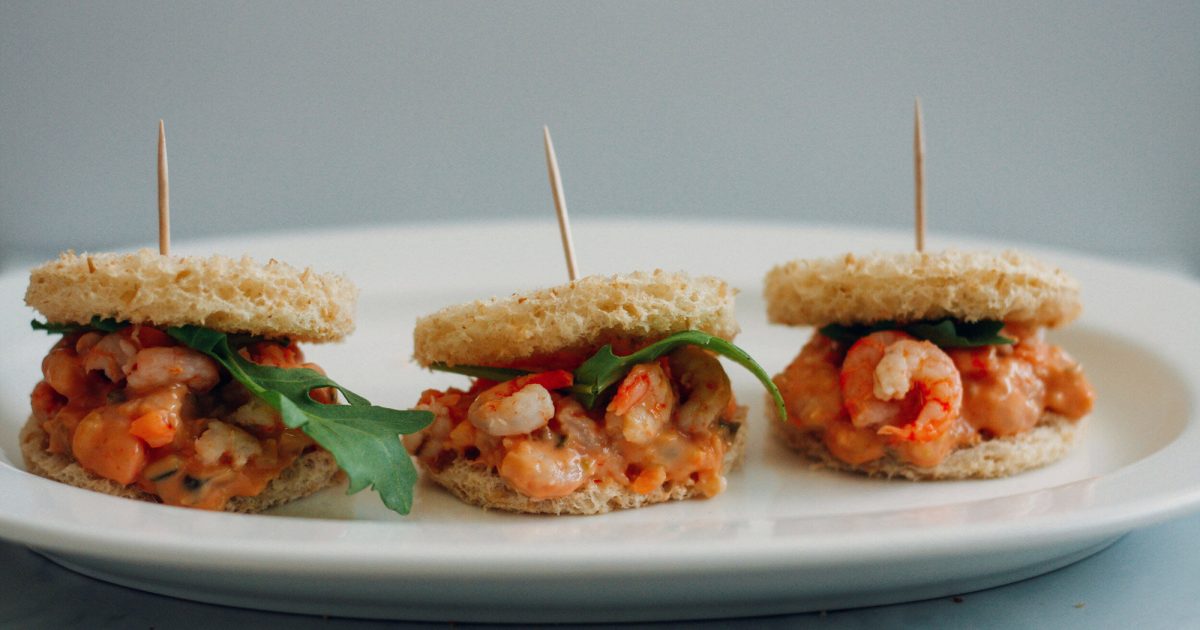 Shrimp Salad Tea Sandwiches | Aunt Millie's