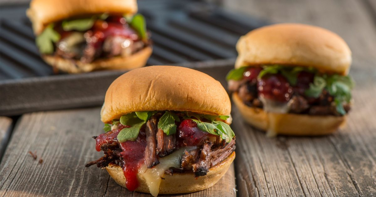 Brisket Sandwiches with Raspberry Jam Aunt Millie's