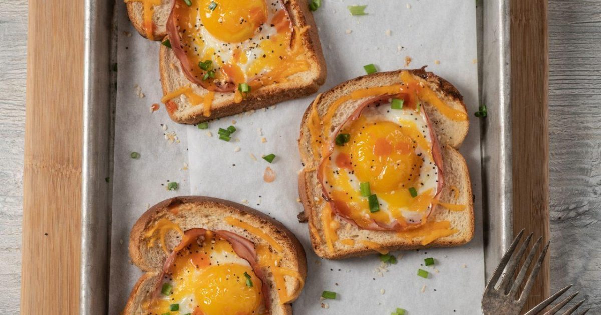 Ham and Cheese Egg in a Hole | Aunt Millie's
