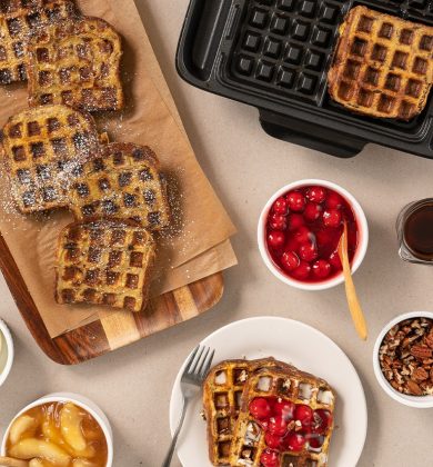 Waffled french toast