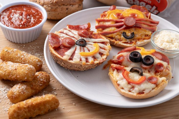 Party animal pizza bagels